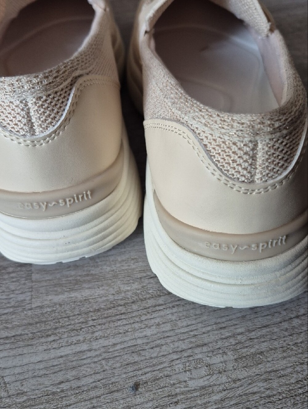 Knit Slip-On Loafers in Cream by easy spirit - Picture 4 of 8